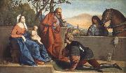 Vincenzo Catena A Muslim Warrior Adoring the Infant Christ and the Virgin china oil painting reproduction